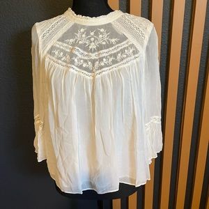 Zara White Blouse